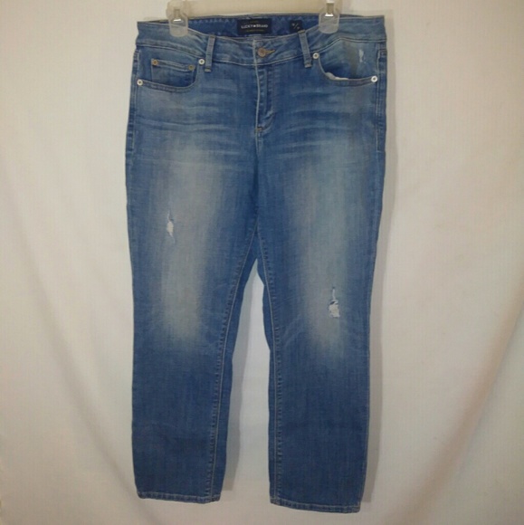 Lucky Brand size 12/31 Lolita Crop gfriend jean - Picture 1 of 7